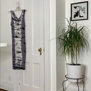 Midi tie dye cotton lightweight dress